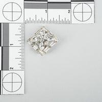 SHERMAN Silver-Tone Clear Rhinestone Geometric Flower Set