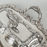 GOLDFEDER SILVER CO Silverlate Footed Meat And Vegtable Server 3 Pieces