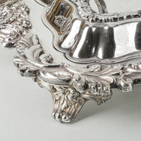 GOLDFEDER SILVER CO Silverlate Footed Meat And Vegtable Server 3 Pieces