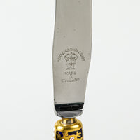 ROYAL CROWN DERBY Traditional Imari 2451 Ceramic Hand SS Knives Set of 6