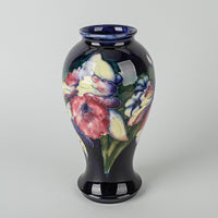 MOORCROFT Orchid Blue Ground Vase