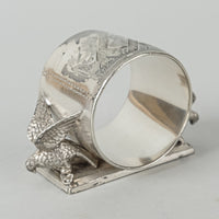 MERIDEN Silver Plate Figural Napkin Ring 146 Two Birds