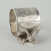 MERIDEN Silver Plate Figural Napkin Ring 146 Two Birds