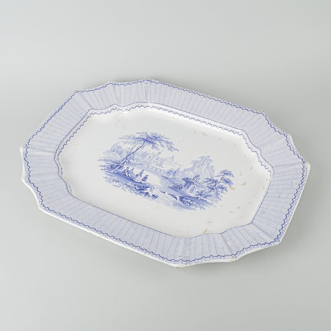 Antique PODMORE WALKER & CO Ivanhoe Pearl Stone Platter