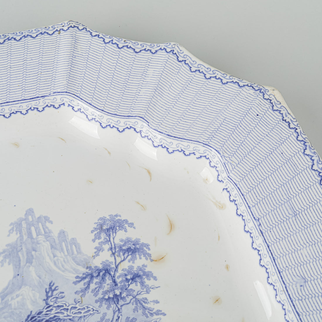 Antique PODMORE WALKER & CO Ivanhoe Pearl Stone Platter