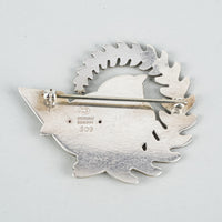 GEORG JENSEN Vintage Sterling Silver #309 Dove Wreath Brooch
