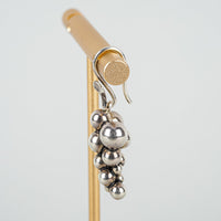 GEORG JENSEN VNTG Sterling Silver Moonlight Grapes Dangle Earrings