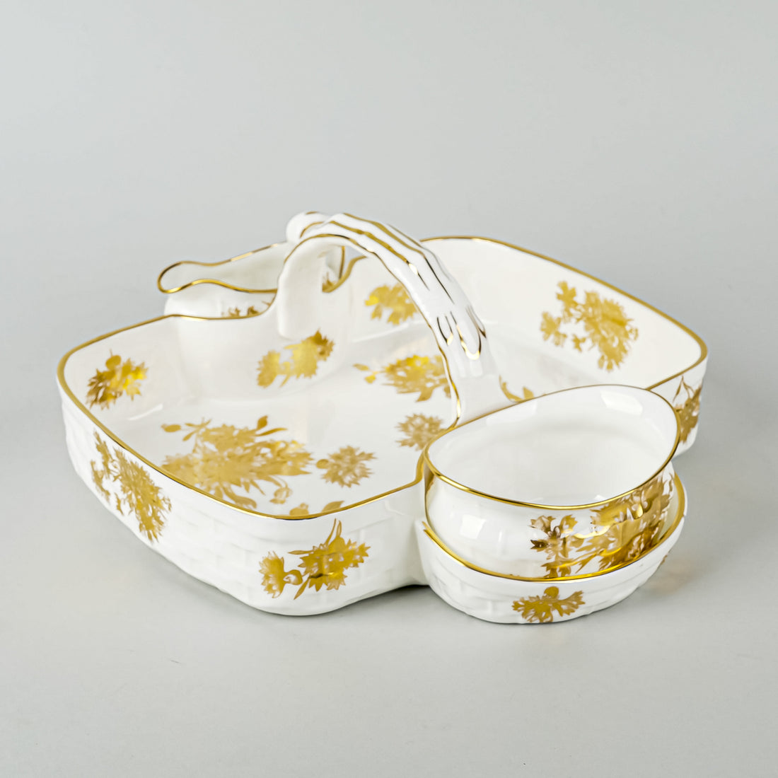 HAMMERSLEY Golden Cornflower 5129 Berry Server 3 Pieces