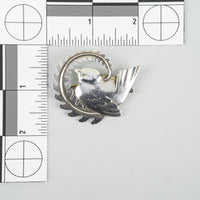 GEORG JENSEN Vintage Sterling Silver #309 Dove Wreath Brooch