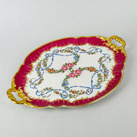 PILLIVUYT La Porcelaine De France Hand Painted Tray