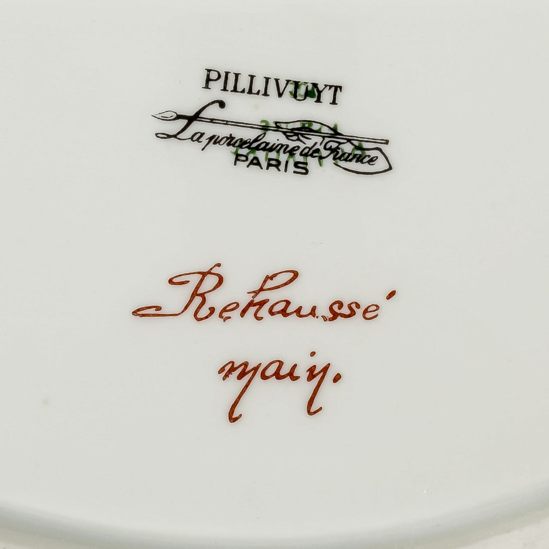 PILLIVUYT La Porcelaine De France Hand Painted Tray