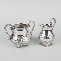 Sheffield Reproduction Silver Plate Tea & Coffee Service 4Pcs