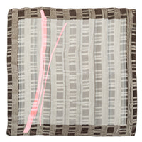 VALENTINO Silk Scarf - Black White Op Art