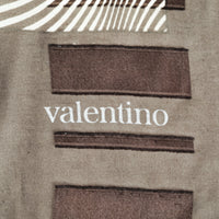 VALENTINO Silk Scarf - Black White Op Art