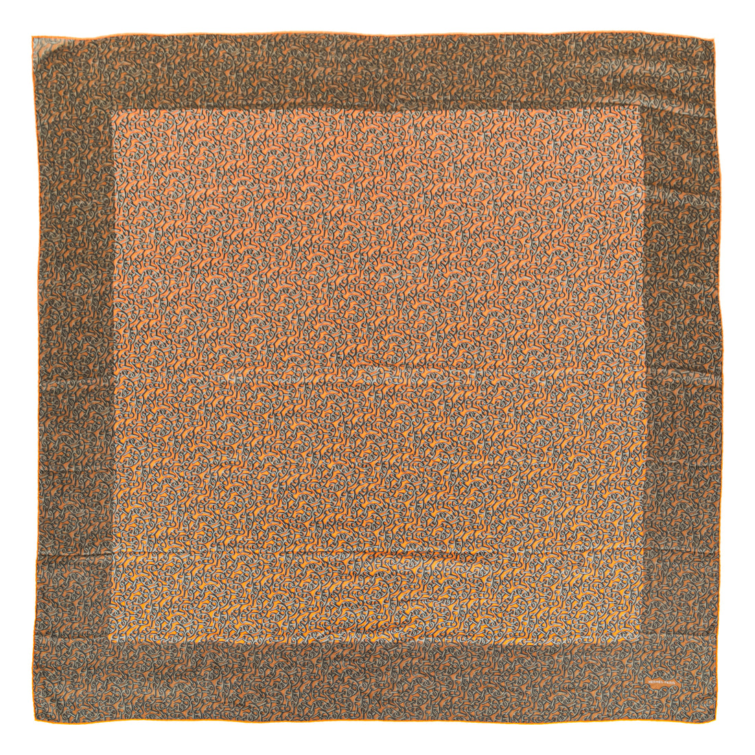 HERMES Shaw Chaine D'Ancre Wool Scarf