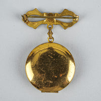 WWII Gilt Mother-Of-Pearl American Eagle Locket