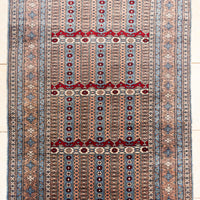 Hand Knotted Wool Bokhara Rug             77"x49"