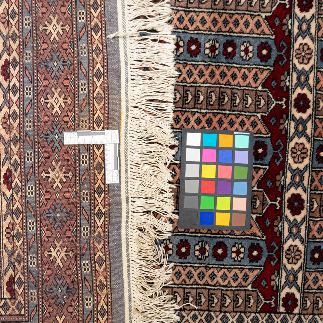Hand Knotted Wool Bokhara Rug             77"x49"