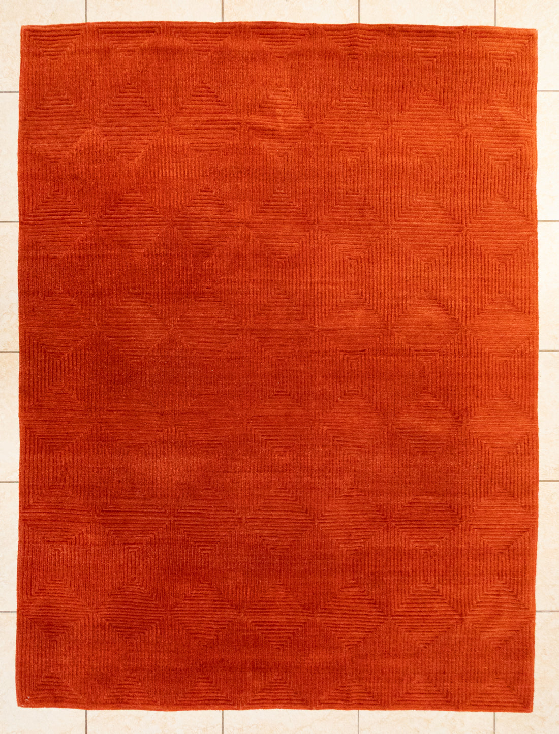 Tibetan Nepalese Style Wool Rug 94"x68"