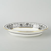 WEDGWOOD Florentine Black W4312 Oval Serving Bowl