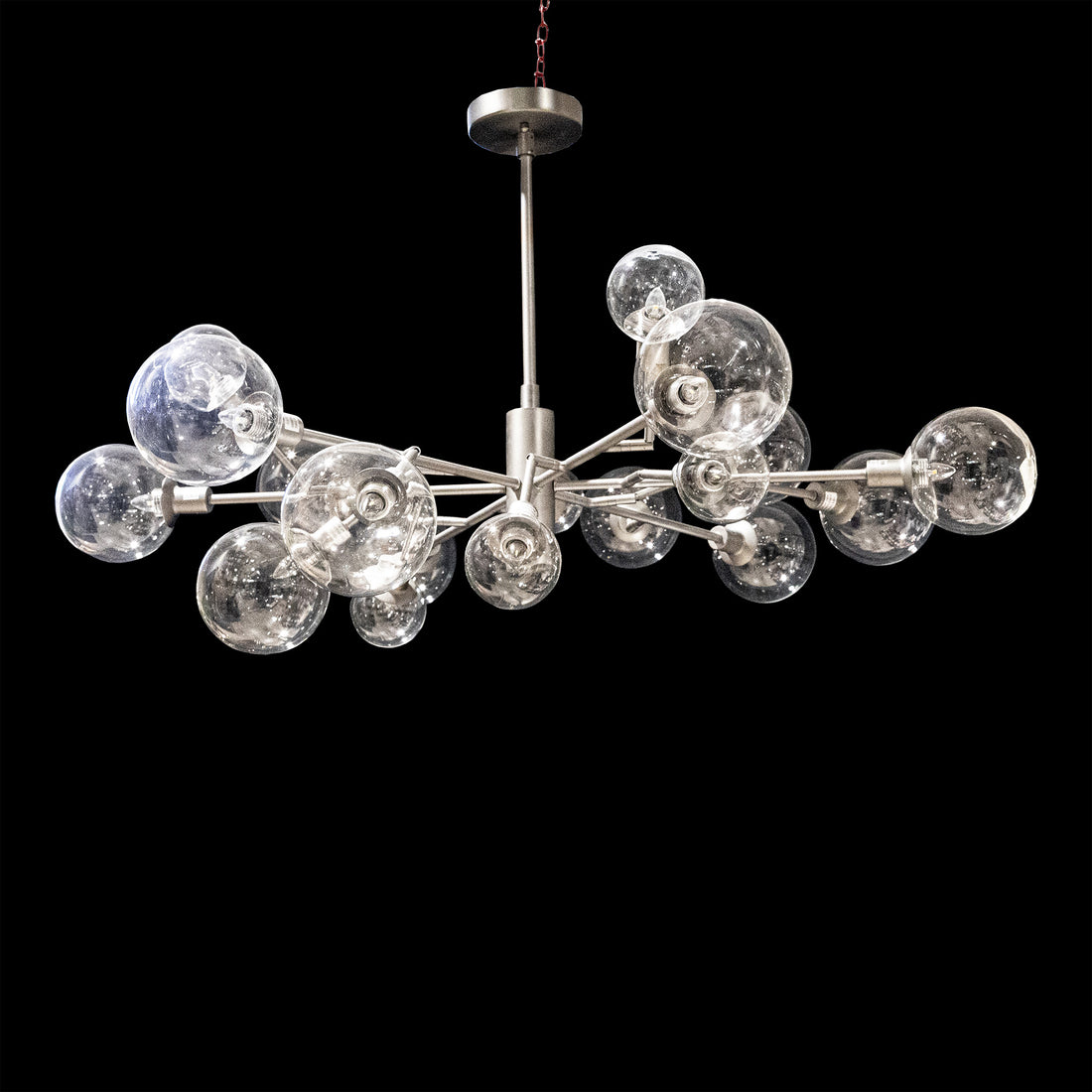 FOUR HANDS Pellman 18 Light Chandelier Silver Finish