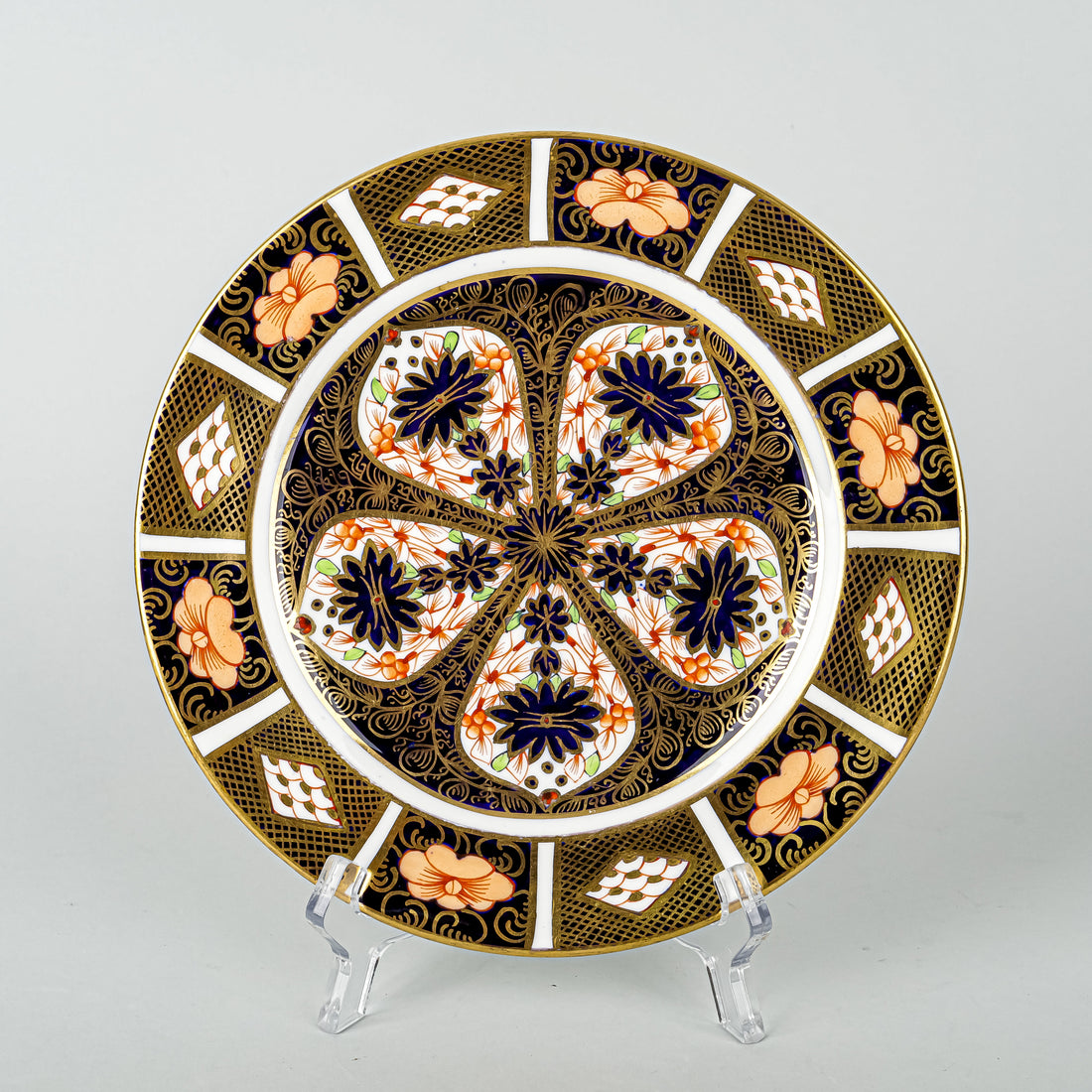 ROYAL CROWN DERBY Old Imari 1128 Dessert/Tea Plate Set Of 3