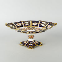 ROYAL CROWN DERBY Traditional Imari 8731 Pedestal Bowl/Card Stand
