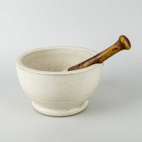 Antique Apothecary Porcelain Mortar And Pestle