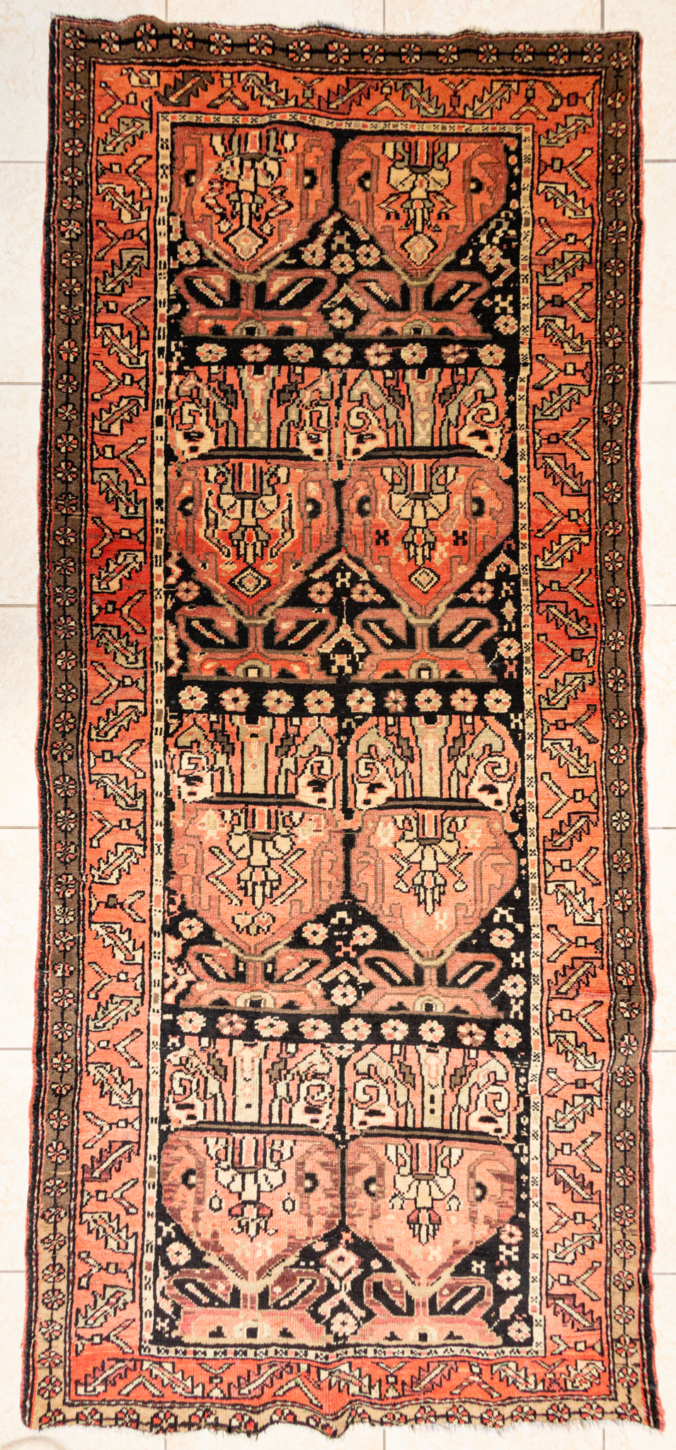 Hand Knotted Wool Ardabil Persian Rug          111"x51"