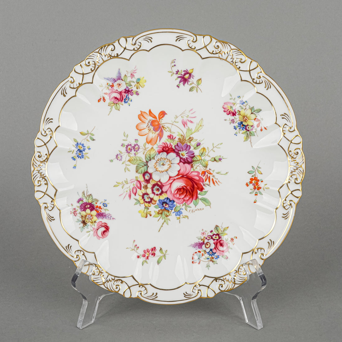 HAMMERSLEY Howard Spray Salad/Dessert Plates Set of 9