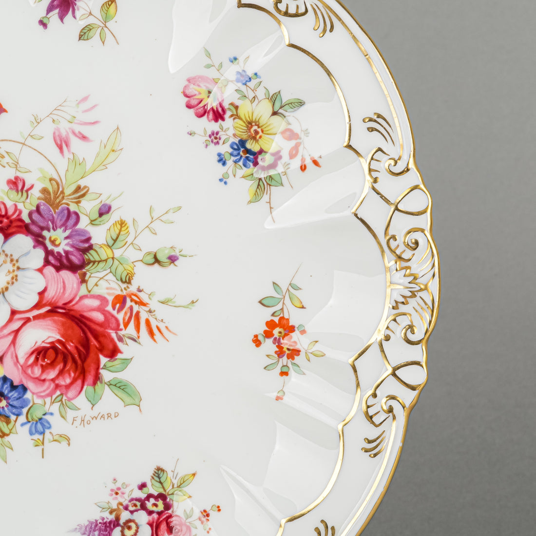 HAMMERSLEY Howard Spray Salad/Dessert Plates Set of 9