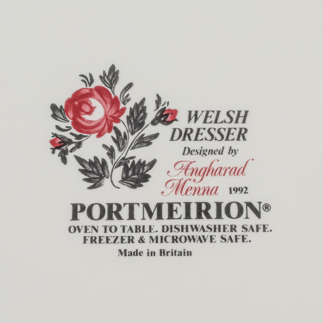 PORTMEIRION Welsh Dresser Cheese Dome & Stand
