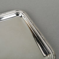 CHRISTOFLE Rubans Silver Plate Tray