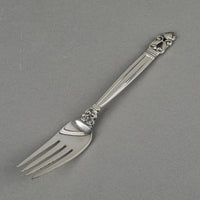 GEORG JENSEN Acorn Sterling Luncheon Forks Set of 4