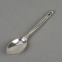 GEORG JENSEN Acorn Sterling Five O'clock Spoons Set Of 3
