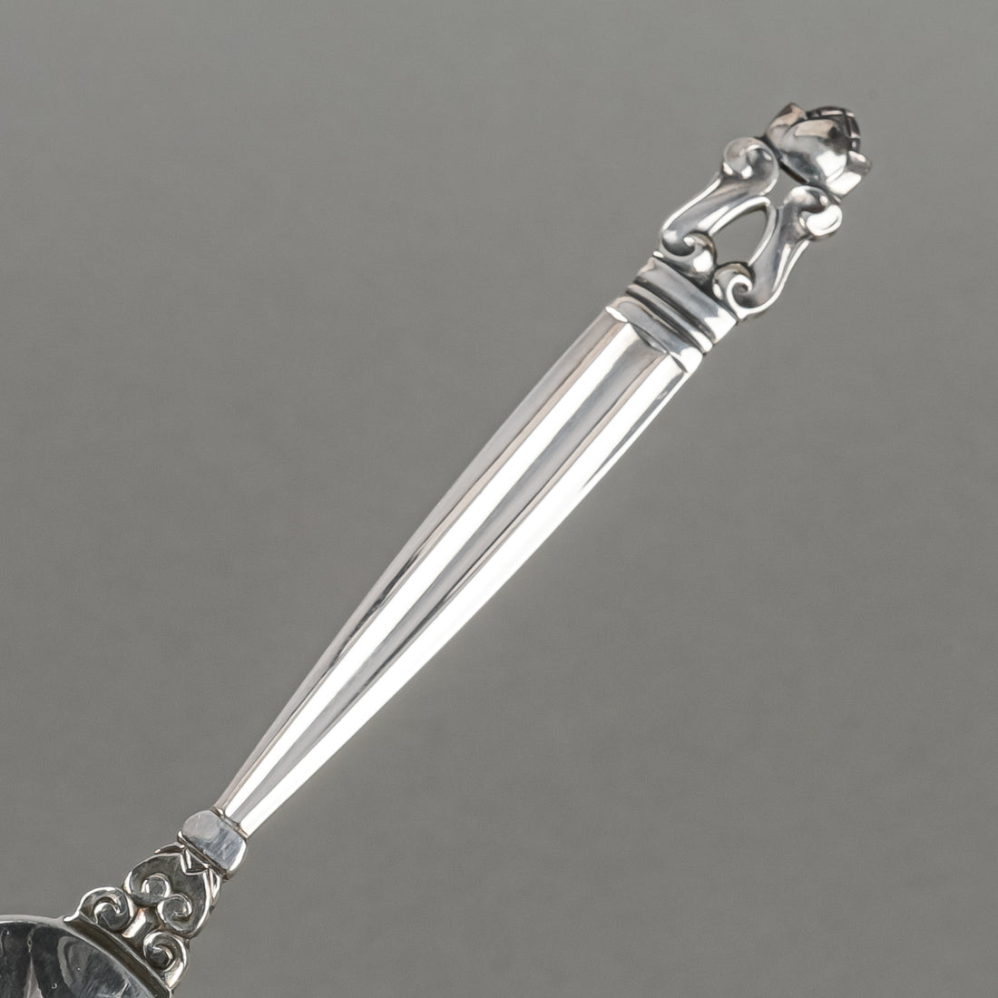 GEORG JENSEN Acorn Sterling Five O'clock Spoons Set Of 3