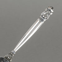 GEORG JENSEN Acorn Sterling Five O'clock Spoons Set Of 3