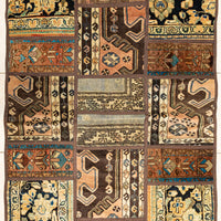 Hand Knotted Wool Chehel Tike Rug                   61"x46"