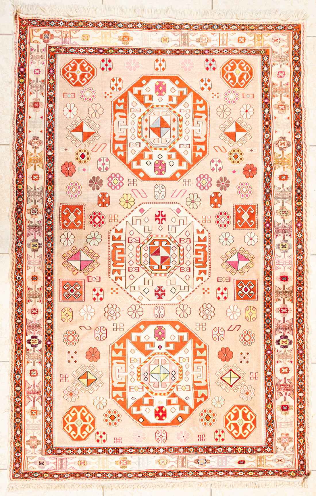 Silk Flatweave Sirjan Rug                76"x47"