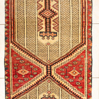 Hand Knotted Ardabil Persian Runner           128"x27"