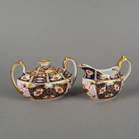 ROYAL CROWN DERBY Traditional Imari 2451 Cream & Covered Sugar
