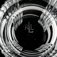 RALPH LAUREN Glen Plaid Crystal Highball Tumblers Set Of 2