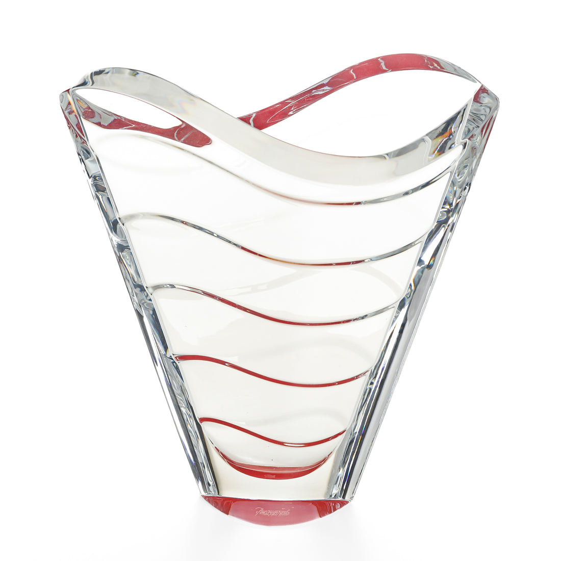 BACCARAT Wave Red Vase