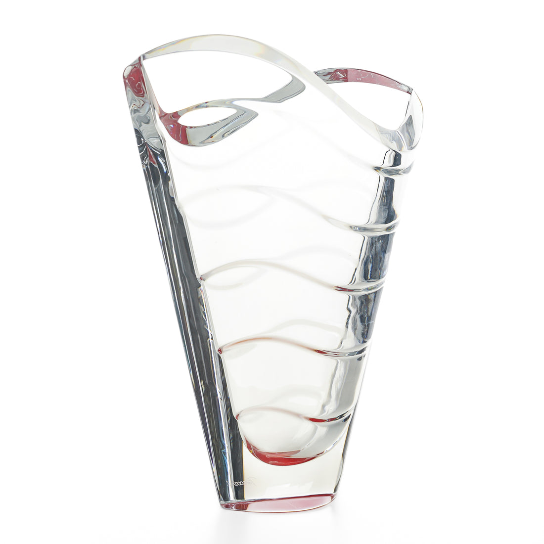BACCARAT Wave Red Vase