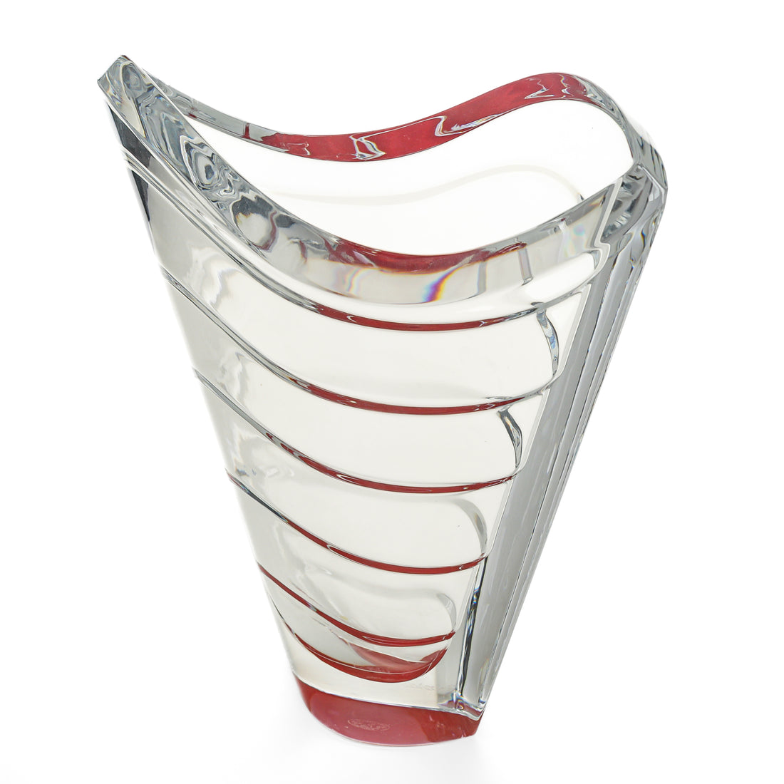 BACCARAT Wave Red Vase