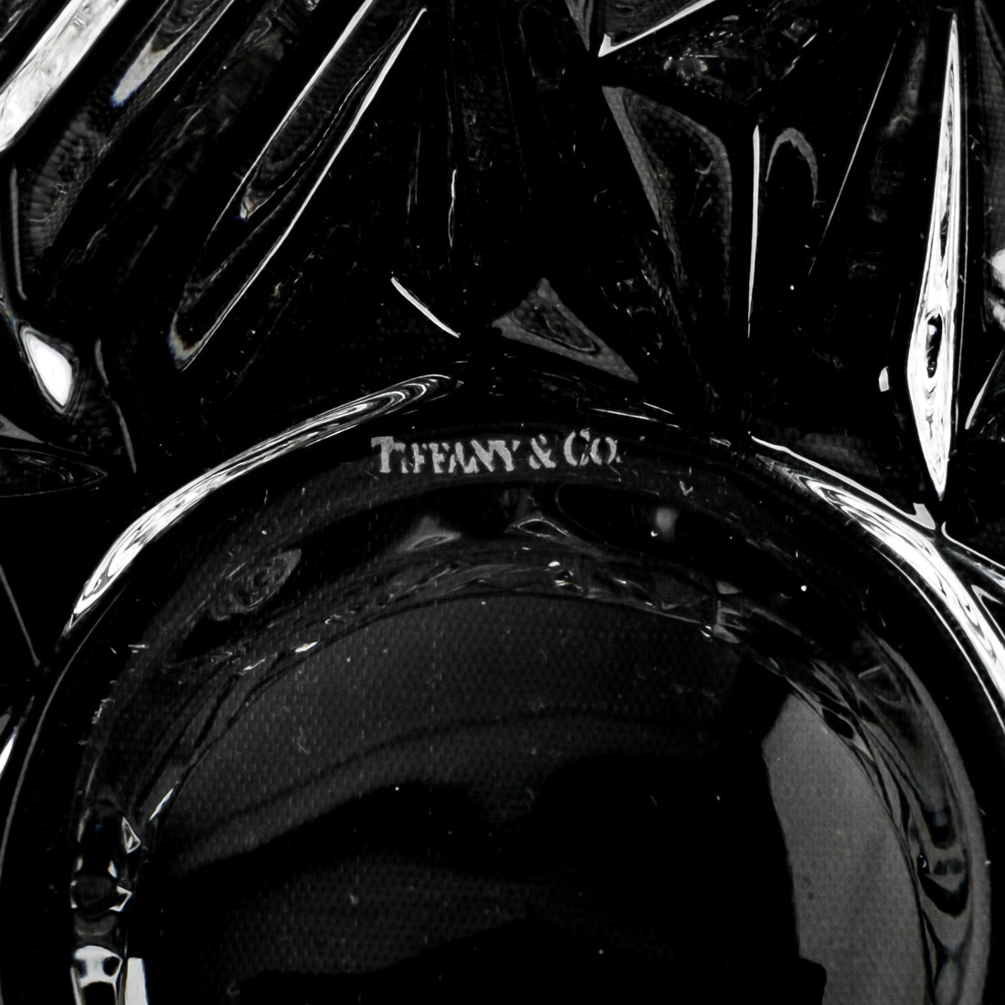 TIFFANY & CO Rock Cut Crystal Bowl