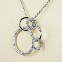 SWAROVSKI Silver Tone Two-Strand Convertible Necklace