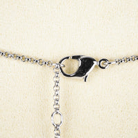 SWAROVSKI Silver Tone Graduated Round Link Necklace