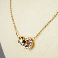 SWAROVSKI RGC Interlocked Circle Pendant Necklace