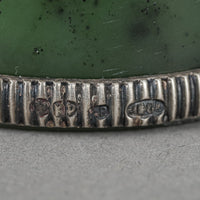 Russian 84 Silver After Faberge Owl With Garnet Eyes